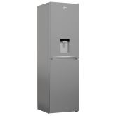 Beko CFG3582DS Frost Free Fridge Freezer With Water Dispenser - F Energy Rated - Silver