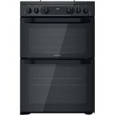 Hotpoint HDM67G0CMB 60Cm Gas Cooker With Double Oven - Black