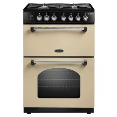 Rangemaster CLA60DFFCR/C 128090 Dual Fuel Cooker With Double Oven - Cream / Chrome
