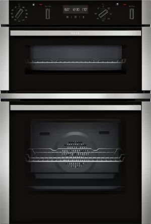 N50 Double Pyroltic Oven - Black