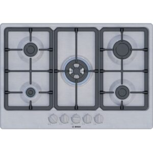Bosch - Series 4 PGQ7B5K90 75cm Gas Hob - Brushed Steel