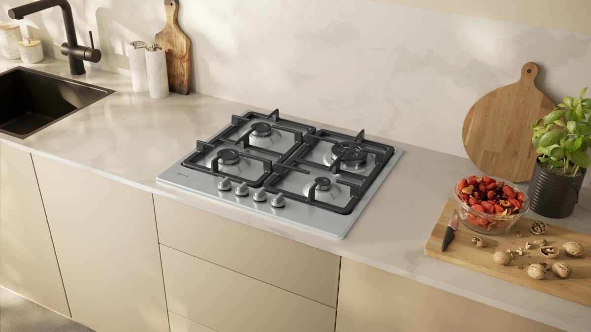 Neff - N50 T26GKH8N1 60cm 4 Burner Gas Hob - Stainless Steel - Image 4