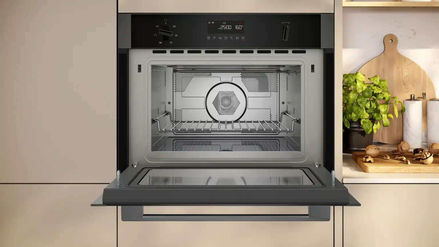 44 Litres Built In Microwave Oven - Graphite Grey - Image 4