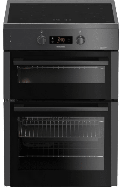 60cm Double Oven Electric Cooker with Induction Hob - Anthracite