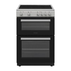 Statesman - EDC60S2 60cm Double Oven Electric Cooker With Ceramic Hob - Silver