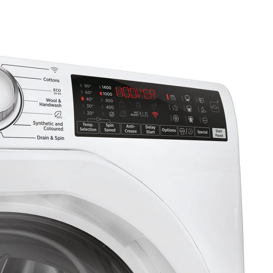 9kg 1400 Spin Washing Machine - White - Image 4