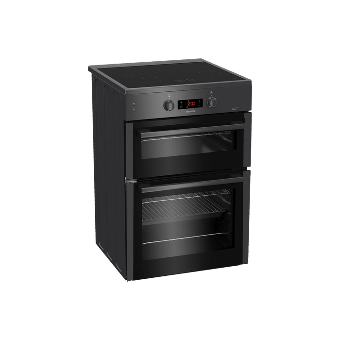 60cm Double Oven Electric Cooker with Induction Hob - Anthracite - Image 2