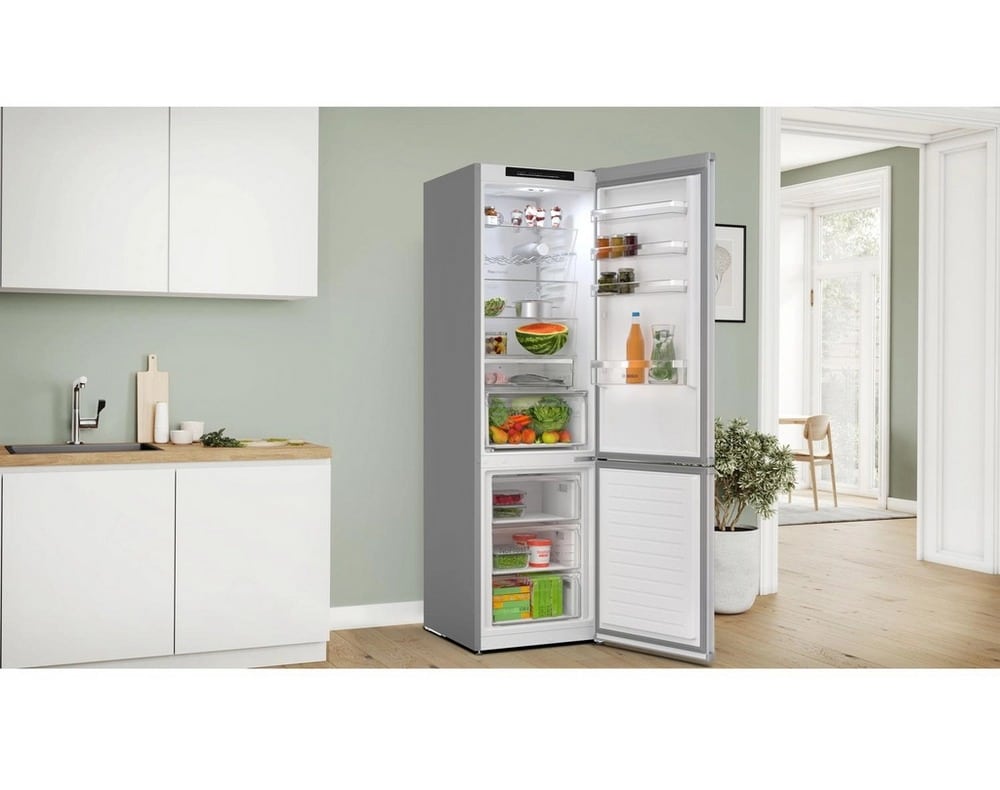 60cm 70/30 Total No Frost Fridge Freezer - Stainless Steel Look - Image 2