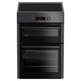 60cm Double Oven Electric Cooker with Induction Hob - Anthracite - Image 3