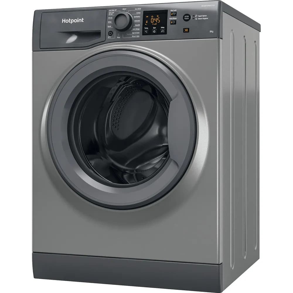 8kg Anti-Stain 1400 Spin Washing Machine - Graphite - Image 2