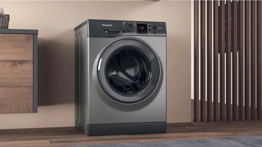 8kg Anti-Stain 1400 Spin Washing Machine - Graphite - Image 4