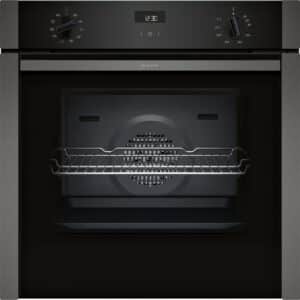 Slide & Hide 59.4cm Built In Electric Single Oven - Graphite Grey