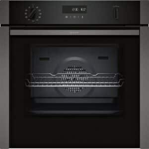 Slide & Hide 59.4cm Built In Electric Single Oven - Graphite Grey