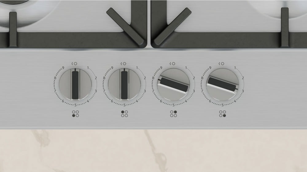 58.2cm Gas Hob - Stainless Steel - Image 2