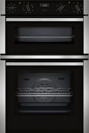 59.4cm Built In Electric Double Oven - Stainless Steel