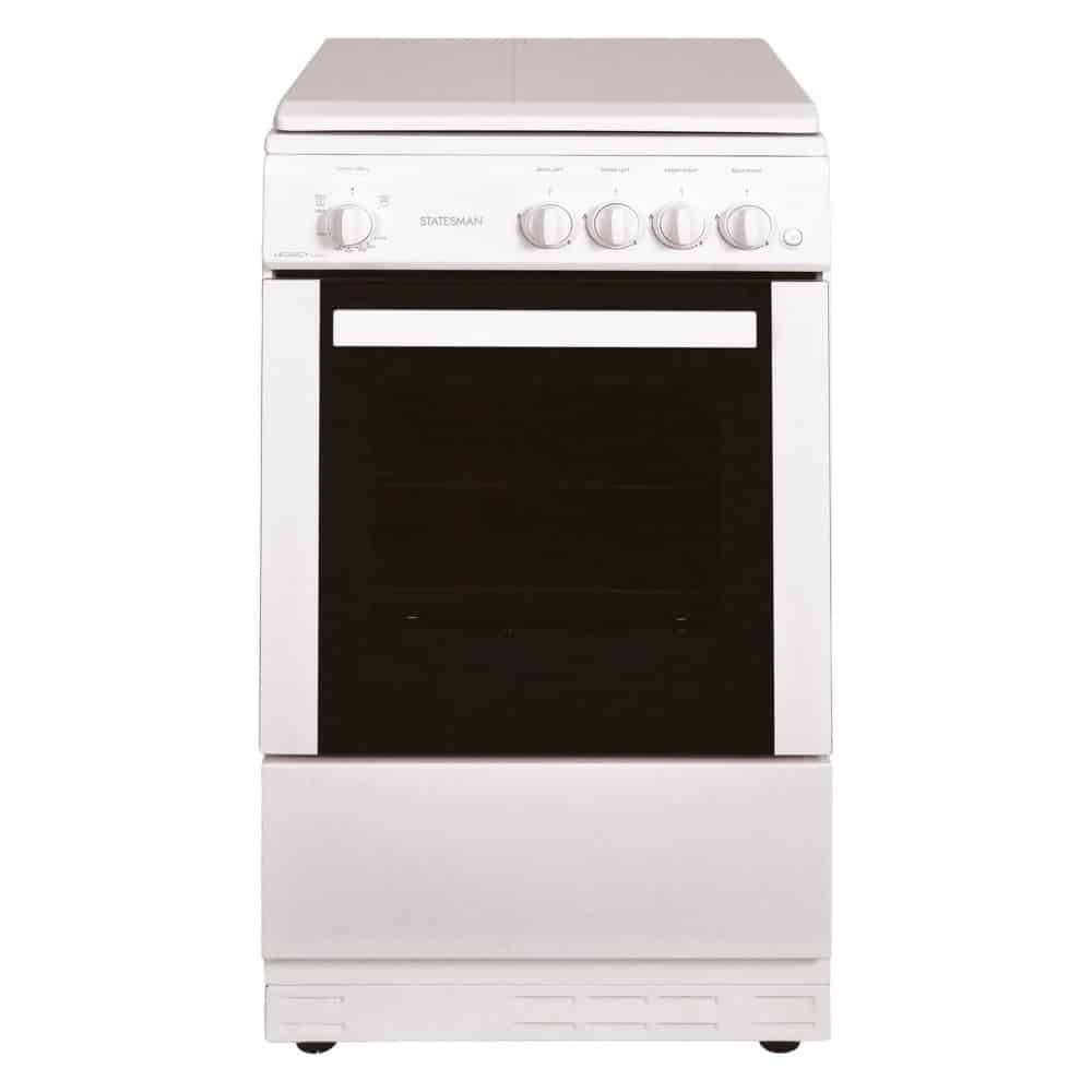 Statesman LEGACY50GSLF 50Cm Single Cavity Lidded Gas Cooker - White
