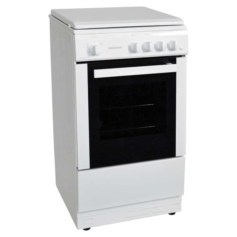 Statesman LEGACY50GSLF 50Cm Single Cavity Lidded Gas Cooker - White - Image 2