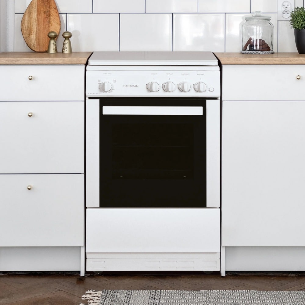 Statesman LEGACY50GSLF 50Cm Single Cavity Lidded Gas Cooker - White - Image 3