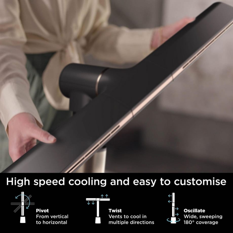 TurboBlade Multi-Directional Cooling Fan - Charcoal Beat Brass - Image 2