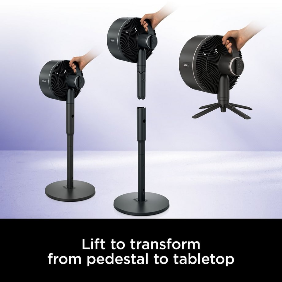 FlexBreeze High-Velocity Hybrid Cordless & Corded Fan - Black - Image 4