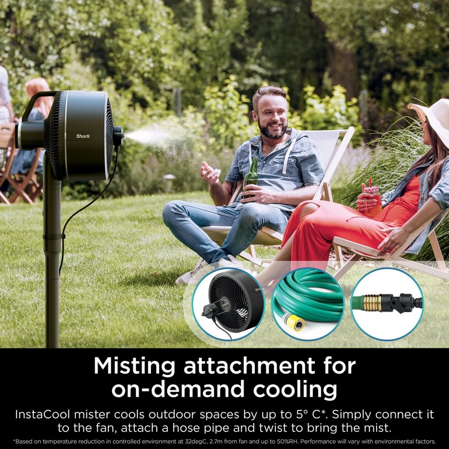 FlexBreeze High-Velocity Hybrid Cordless & Corded Fan - Black - Image 9