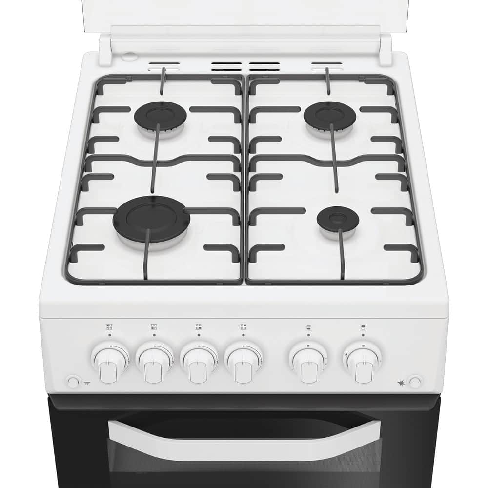 Hotpoint 50cm Gas Double Cooker - White - Image 2