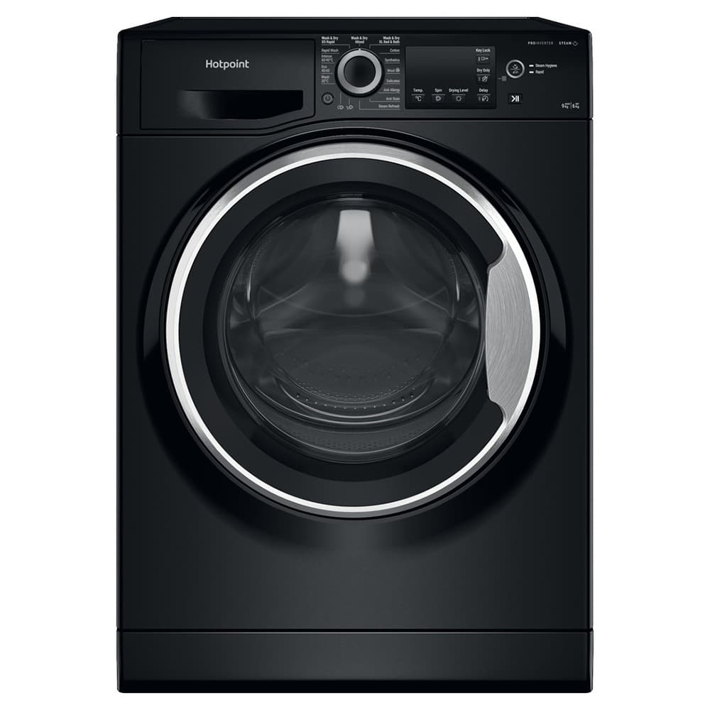 Hotpoint 9kg/6kg 1400 Spin Washer Dryer - Black