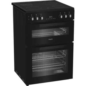 60cm Electric Double Cooker with Multiflow - Black