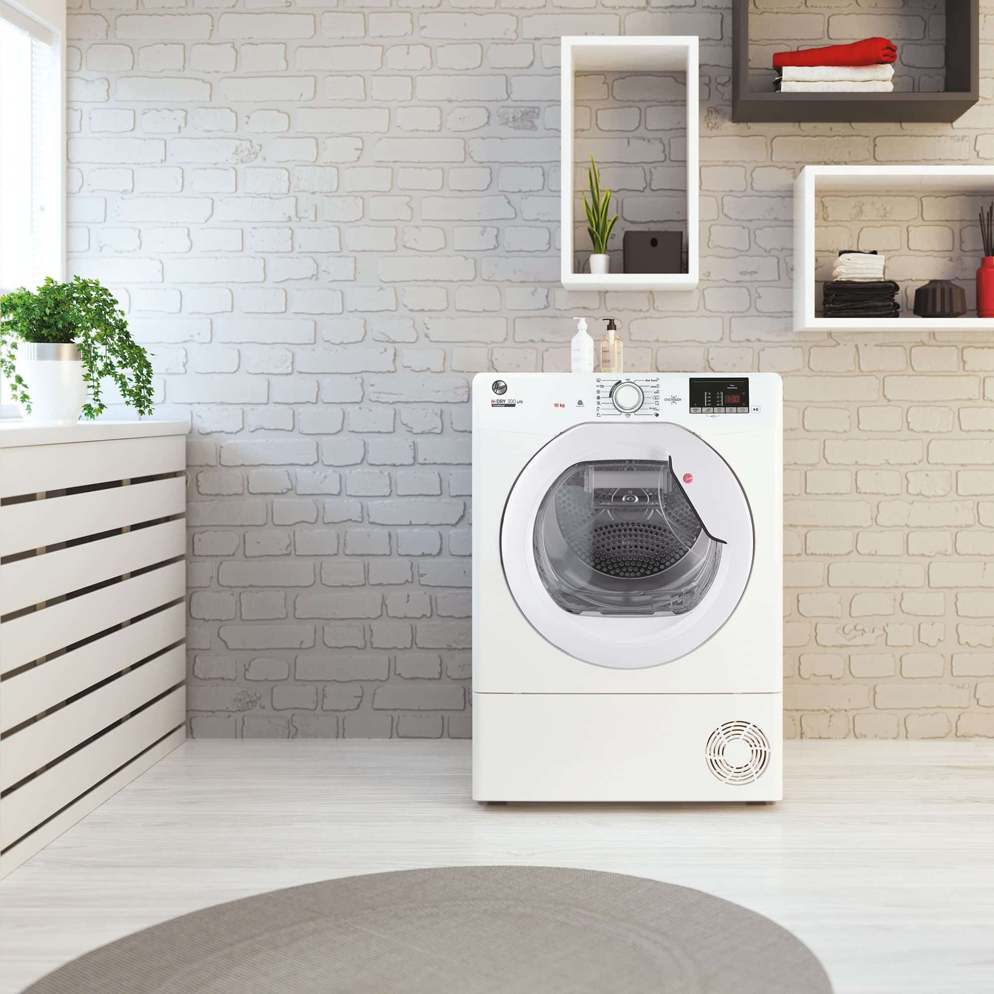 H-Dry 300 HLE C10DE-80 10kg Condenser Tumble Dryer - White - Image 3