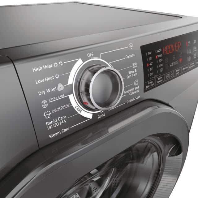 H-Wash 350, 9+6kg 1400rpm Washer Dryer, Graphite, WiFi - Image 2