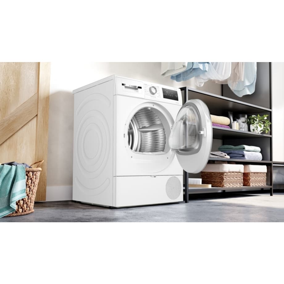 8kg Heat Pump Tumble Dryer - White - Image 3