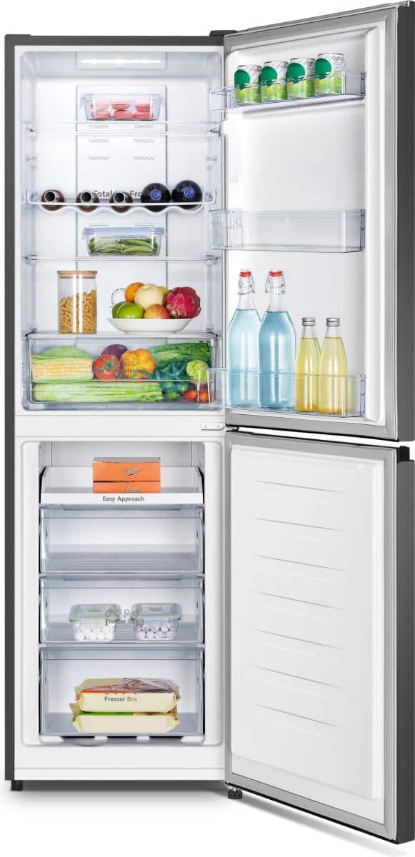 55cm 50/50 Total No Frost Fridge Freezer - Black/Stainless Steel - Image 5