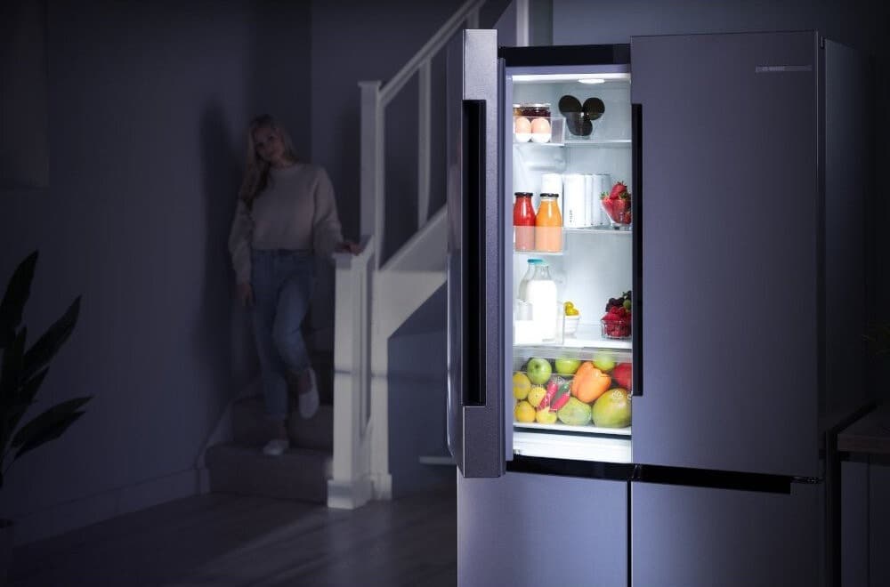 Bosch - Series 4 KFN96VPEAG 183cm American Style Multi Door Fridge Freezer - Stainless Steel - Image 6