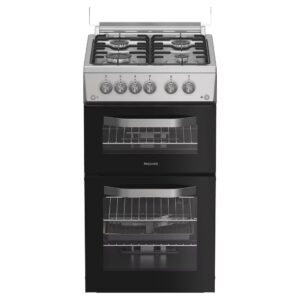 Hotpoint HDG5GCX 50cm Gas Double Cooker - Stainless Steel