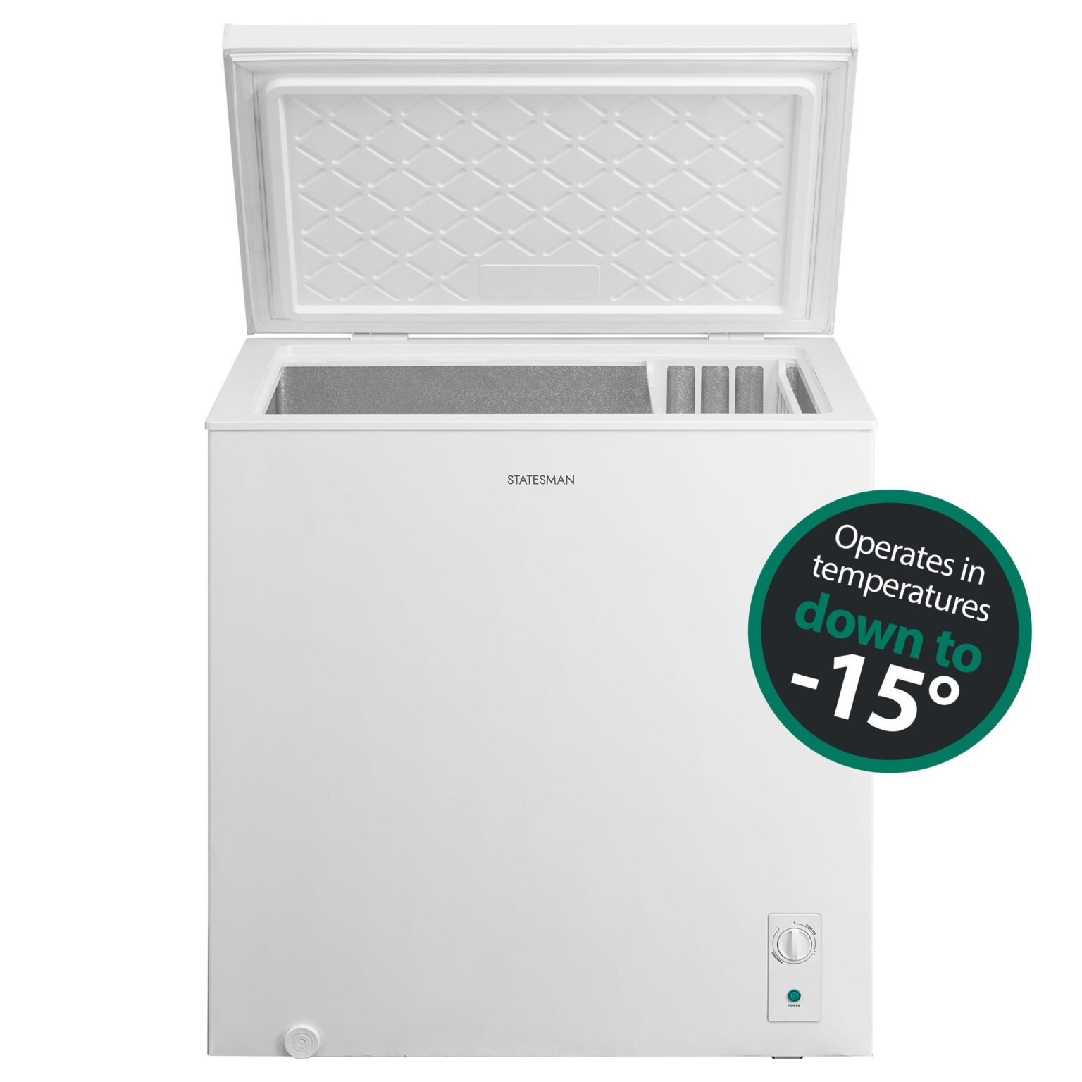 95cm 198 Litre Chest Freezer White