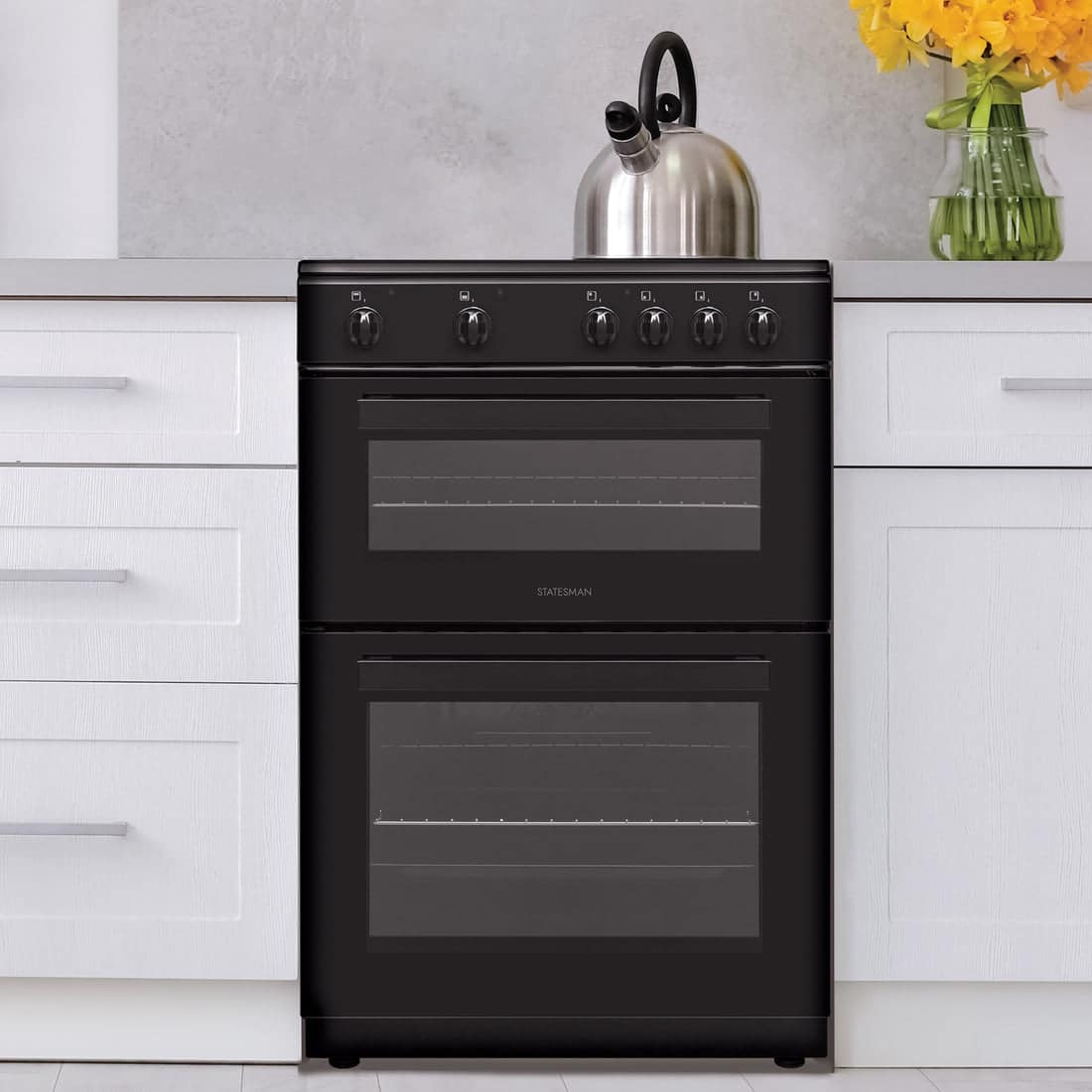 60cm Electric Double Cooker - Black - Image 3