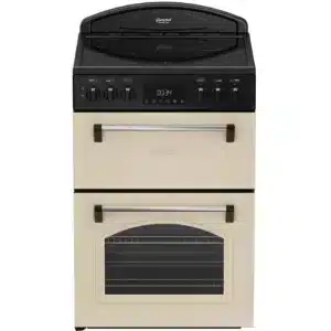 60cm Double Oven Electric Range Cooker - Cream