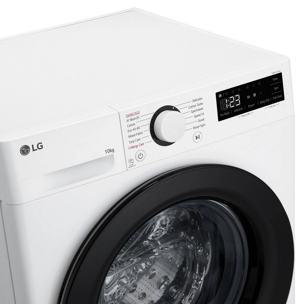 10kg 1400 Spin Washing Machine - White - Image 4