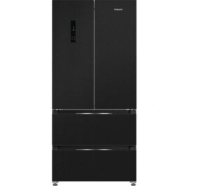 Dual No Frost American Fridge Freezer with VitalCare - Black Steel - 83CM - 510L