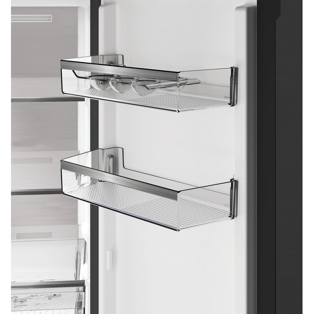 Dual No Frost American Fridge Freezer with VitalCare - Black Steel - 83CM - 510L - Image 6