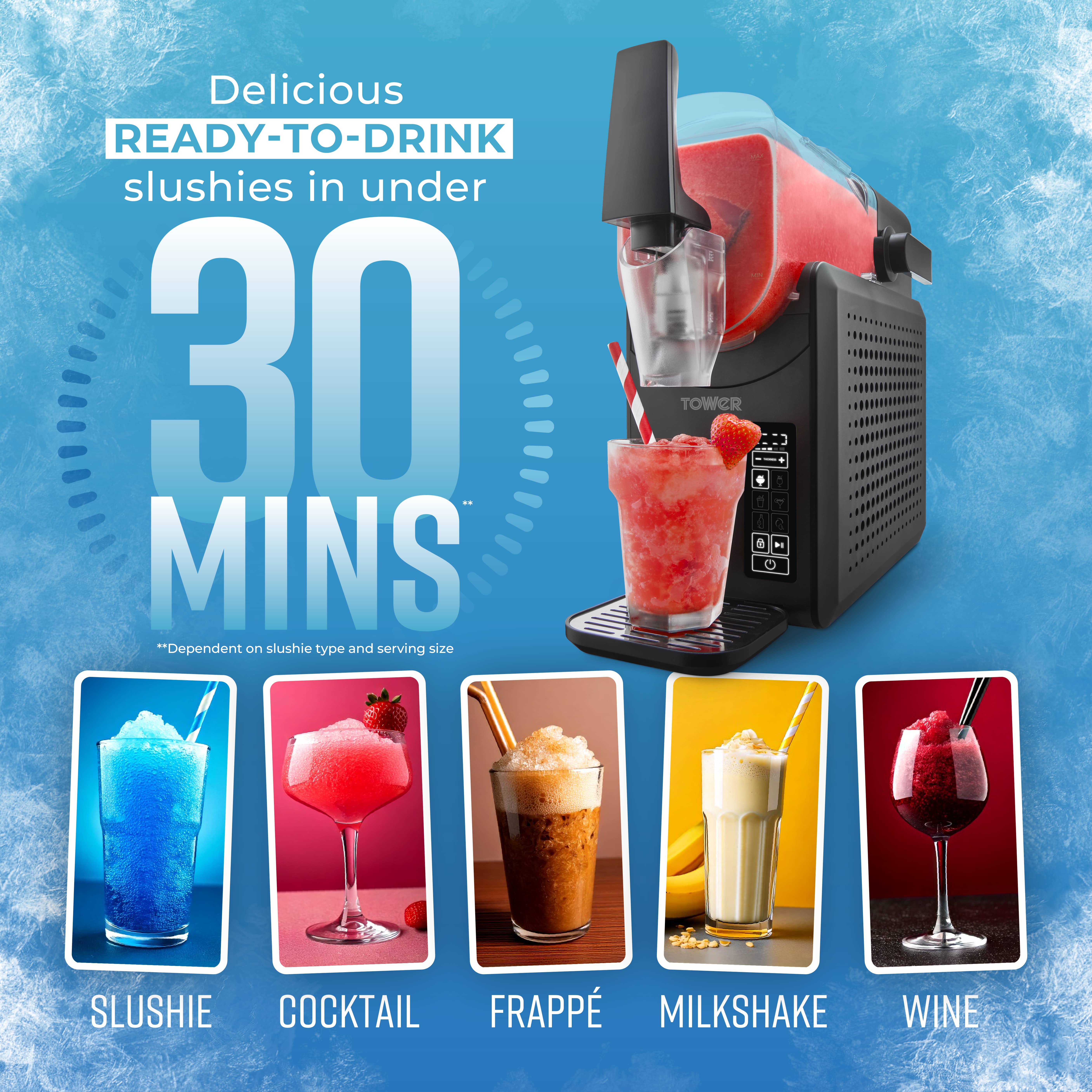 2.6l Frozen Drink Slushi Maker - Black - Image 2