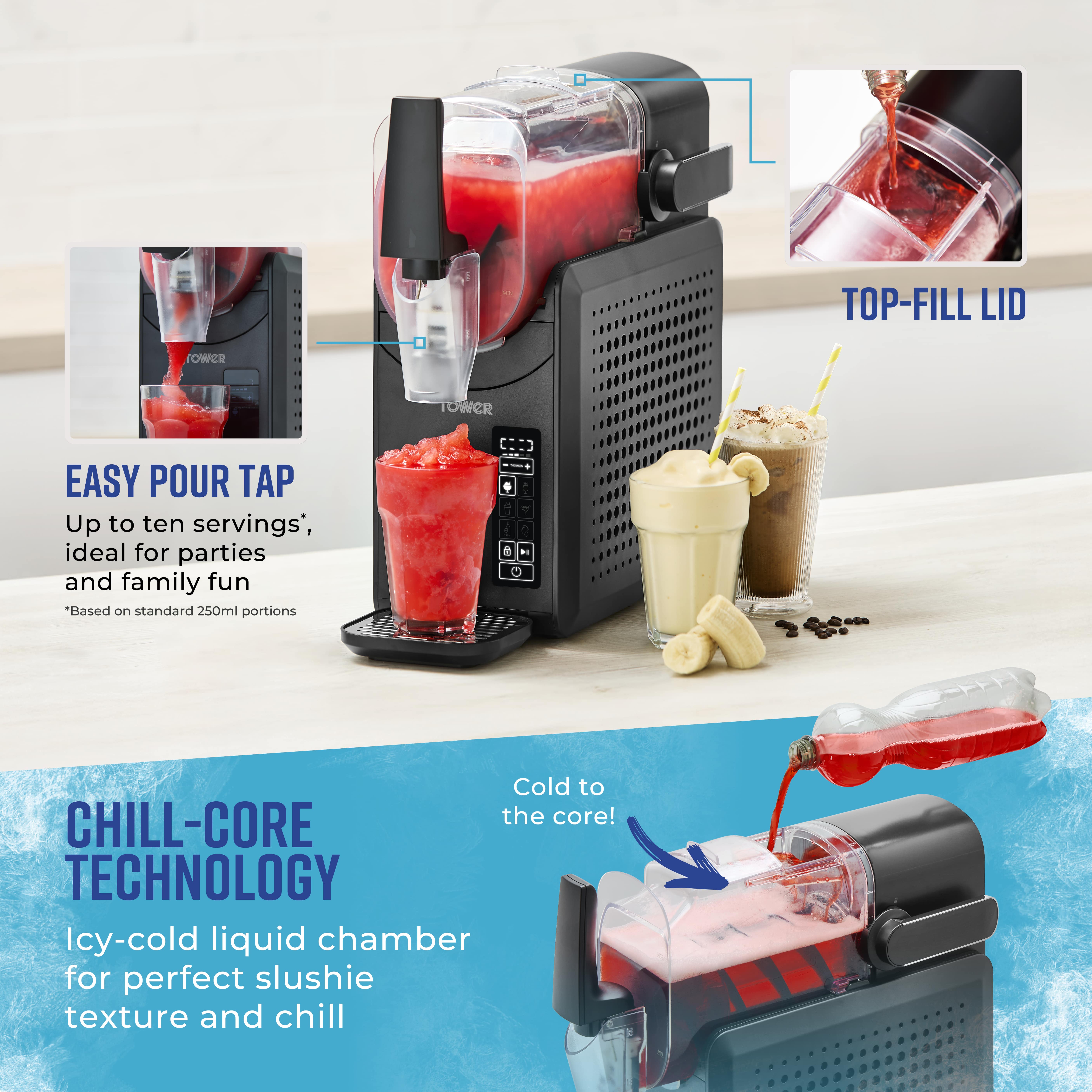 2.6l Frozen Drink Slushi Maker - Black - Image 4