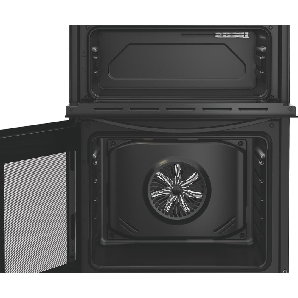 60cm Electric Double Cooker with Ceramic Hob - Black - Image 3