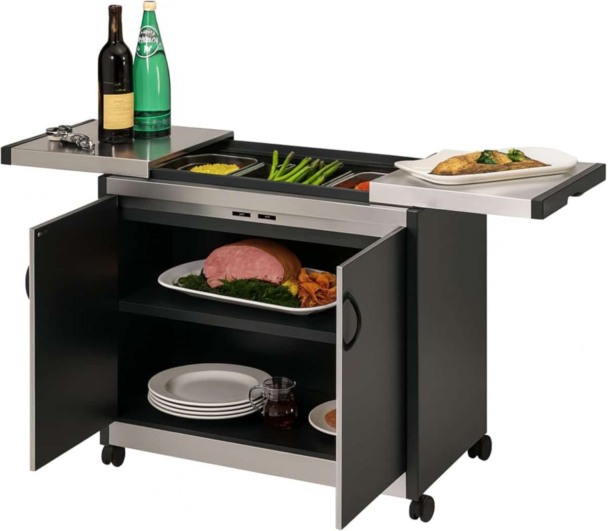 Electric Heated Hostess Trolley- Food Warmer - Image 2