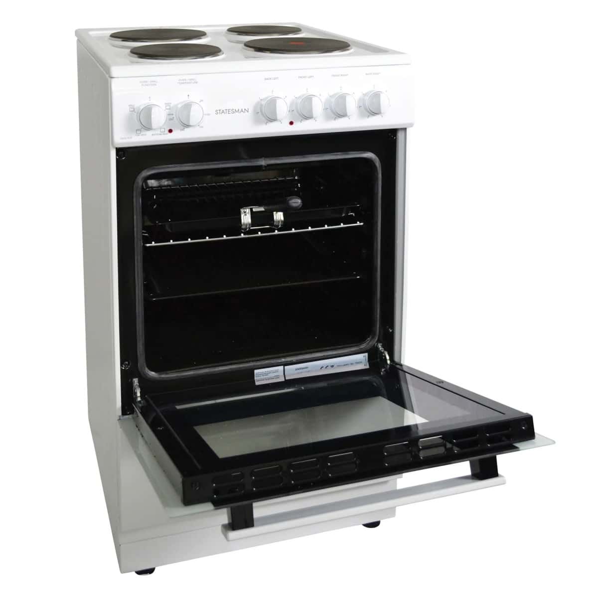 Single Cavity Electric Cooker White- with storage compartment - Image 3