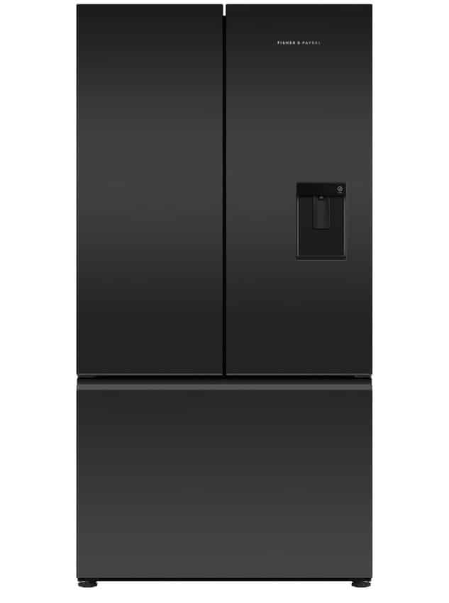 90cm 70/30 Frost Free American Fridge Freezer - Black Stainless Steel